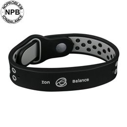 health benifits ion balance power therapy silicone sports choker tourmaline germanium wristband bracelet267S