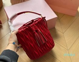 New Pleated Bucket Bag Women Crossbody Bags Designer Bag Luxury Handbag Mini Tote Fashion Shoulder Bags Casual Handbag