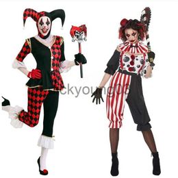 Theme Costume Halloween Costumes for Women Children Clowns Cosplay Costumes for Boys Girls Evil Terrifying Ugly Circus Makeup Ball Costume Set x1010