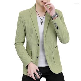 Men's Suits Boutique Fashion Two-button All-match Trendy Solid Colour Korean Style Ruffian Jacket High-quality Small Suit