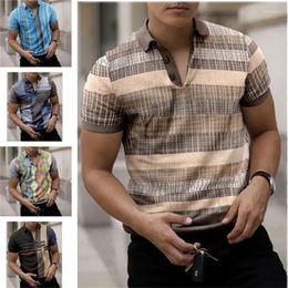 Men's Polos Summer Men Casual Polo Shirt Graphics Tees Lapel Short Sleeve Shirts Breathable Streetwear Tops Hombre Ropa Male