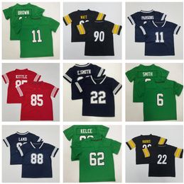 Dhgate Stitched Baby Football Jerseys Cheap jersey Personalized Infant Apparel Clearance Football Jerseys Kelly Green Hurts Bosa Rice Yakuda Jersey