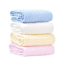 Handelsrockar Baby Muslin Washcloths Natural Muslin Cotton Baby Wipes 6 Layer Absorberande Soft Born Baby Face Towduk 105*105cm 231010