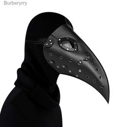 Costume Accessories Black y Steampunk Halloween Plague Beak Doctor Mask Headgear 03L231010