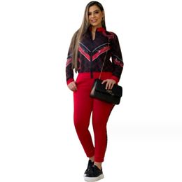 Designer Coat Women's Tracksuit Suit New Zipper Cardigan Jacket and Sweatpants checkered Running Fitness Basketball Jogging 2 Piece Set Sportswear