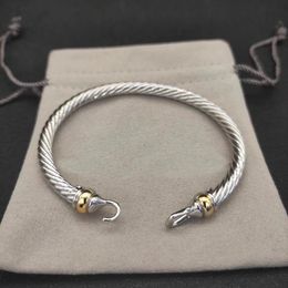 2024 twisted bracelet classic luxury bracelets designer for women fashion jewelry gold silver Pearl cross diamond hip hot jewelry party wedding gift wholesale
