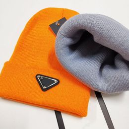 Casquette Bonnet Designer Beanie mit umgekehrtem Dreieck, Mütze, Mütze, Wolle, Kaschmir, Outdoor-Strickmütze, Unisex, klassisch, luxuriös, Herbst und Winter, taillierte Gorras-Damenmütze