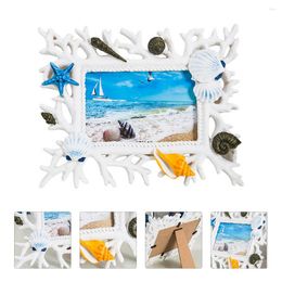 Frames Book Shelf Decor Po Frame Romance Creative Holder Wooden Shell Crafts White Resin Picture