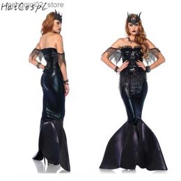 Theme Costume Sexy Beach Mermaid Dress Halloween Cosplay Come Stage Carnival Party Adult Suit Women Fantasy Sequins Suit Q231010