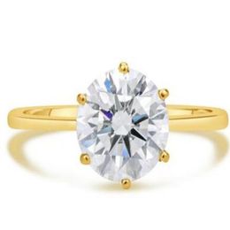 2 Round Cut Simulation Diamond Engagement Ring VS1 H 14K Yellow Gold232m