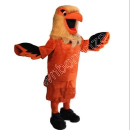 2024 Cute Hawk Mascot Costumes Halloween Cartoon Character Outfit Suit Xmas Outdoor Party Outfit Unisex Promotional Advertising Clothings