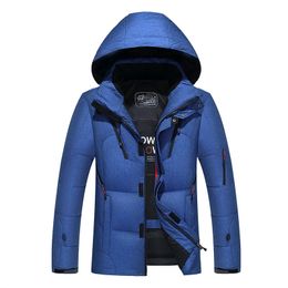 Men's Down Parkas Mens Winter Warm down jacket Practical Waterproof Zipper Pocket High Quality white duck Men wind coat 231009