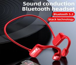 Bone Conduction Concept Bluetooth Headset Wireless Earphones Waterproof Sport headphones High Fidelity Stereo Sound Earbuds4804442