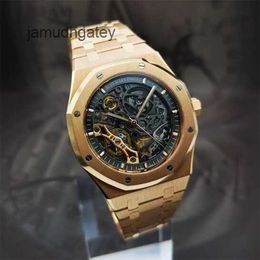 Quartz Mechanical Wristwatches AP Wrist Watch 15407OR.OO.1220.01 Royal AP Oak Series 18k Rose Gold Automatic Machine 41mm