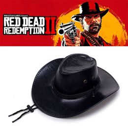Game Red Dead Redemption 2 Cowboy Hat Cosplay Costume Prop Hats Leather Unisexcosplay