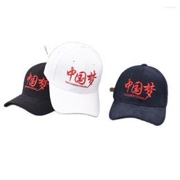 Ball Caps 2023 Cotton Chinese Dream Embroidery Casquette Baseball Cap Adjustable Outdoor Snapback Hats For Men And Women 110