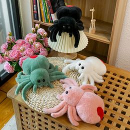 Plush Dolls Simulation Spider Jumping Doll Crawling Pet Cute Reptile Toy Super 231009