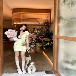 Chan New Women Summer Dress Sexy Knitted Mini Skirt Mother's Day Gift Valentine's Day Birthday Christmas Gift Women Than214z