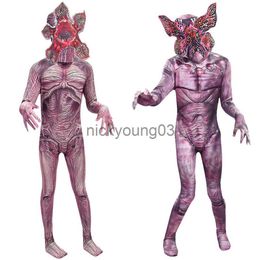 Theme Costume 2022 Demogorgon Kids adult Halloween Costumes Zombie Man-eater Flower Scary Fortress Cosplay Carnival Party Creepy Clothes Mask x1010