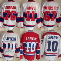 Retro Hockey Vintage 67 Max Pacioretty Jersey CCM 76 PK Subban 10 Guy Lafleur 11 Brendan Gallagher 27 Alex Kovalev 31 Carey Price 33 Patrick Roy Classic Retire Mens