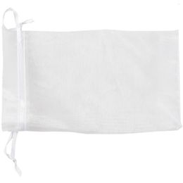 Storage Bags Set Of 25 Large Organza White - Pockets Drawstring Cord For Wedding Jewelry Gifts 11Cm X 16Cm