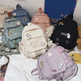 School Bags Women Nylon Backpack Convertible Shoulder Bags Ladies Fashion Casual Daypack Travel Small School Rucksack 231009