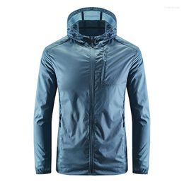 Men's Polos Skin Trench Coat Quick Drying Breathable Top Ultra-thin Outdoor Summer Handsome Sweatshirt
