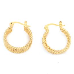 Greek Huggie Earrings 24K Gold Colour Earings For Women Girls Ethnic Jewellery Wedding Party Cool Fashion 3145