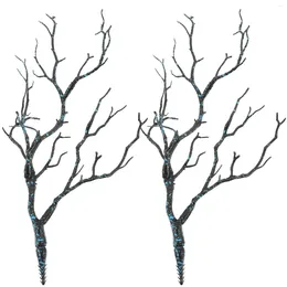 Decorative Flowers 2 Pcs Curly Artificial Tree Branch Wedding Table Decorations Pine Branches Plastic Emulation