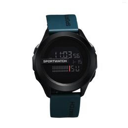 Wristwatches Men's Digital Wrist Watch With Stopwatch Alarm Countdown Waterproof Light-up For Time And Schedule Organise