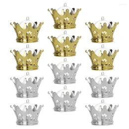 Gift Wrap 12pcs Crown Candy Boxes Fillable Containers With Dome Wedding Party Favors