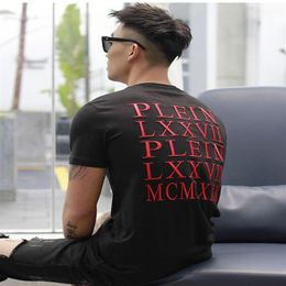 PINK PARADISE PLEIN T-shirts Brand Designer Rhinestone Skull Men T Shirts Classical High Quality Hip Hop Streetwear Tshirt Casual 234q