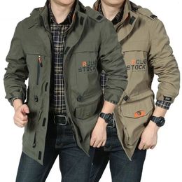 Men's Jackets Outdoor Assault Suit Winter Plush Thick Men's Coat Windproof Waterproof Mountaineering Suit Men's Large Multi Pocket Work Jacket 231010