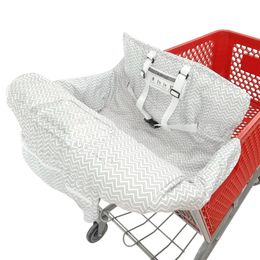 Shopping Cart Covers Portable Gray Shopping Cart Cushion with Storage Bag Foldable Ultra Soft Comfortable and Secure 231010