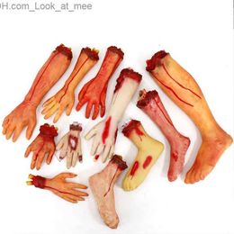 Other Event Party Supplies Halloween Decoration Party Horror Props Bloody Fake Arm Hand Creepy Finger Foot Scary Halloween Party Decor For Home Outdoor Q231010