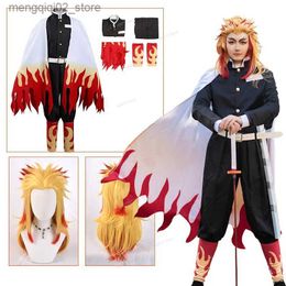 Theme Costume Adult Rengok Kyoujurou Come Anime Demon Slayer Rengoku Kyoujurou Cosplay Come Kimetsu No Yaiba Halloween Comes Q231010