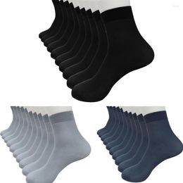 Women Socks 10 Pairs Bamboo Fibre Ultra-thin Elastic Silky Short Silk Fashion Lady Solid Men's Thin Breathable Ankle