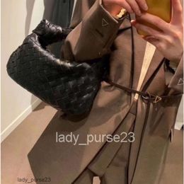 Bottegaas Women's Evening Bags Jodie Bag Woven Venetas Sheepskin 26cm Knotted Round Underarm Mini Leather Handbag X2cr