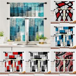 Curtain Kitchen Curtains For Windows Valance Turquoise Black Gray Window Treatments Cafe Living Room Decor