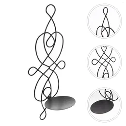 Candle Holders Flowers Vases Centerpieces Shelf Wall Metal Holder Wall-mounted Creative Candlestick Iron Rack