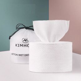 Tissue 1 Roll Of Disposable Face Towel Non-Woven Tissue Wipes Cotton Pads Cleansing Make Up Remover 231007