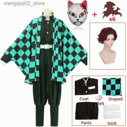 Tokitou Muichirou Kisatsutai Ghost Hunter Uniform Wig Kimetsu no Yaiba  Cosplay Costumes Demon Slayer Cosplay Men Kimono Costumes