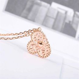 S925 silver special design pendant in 1 5CM flower pendant necklace in 18k rose gold plated for women wedding gift jewelry Sh200o