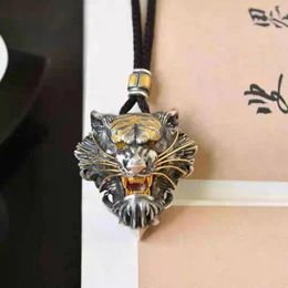Pendant Necklaces Se Benmingnian Dominant Tiger Head Necklace Fashion Style With Zodiac And Small Crowd Design Sense Jewellery