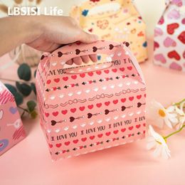 Gift Wrap LBSISI Life 12pcs Wedding Love Box For Handmade Cookie Candy Chocolate Packaging Valentine's Day Party Girl Decoration
