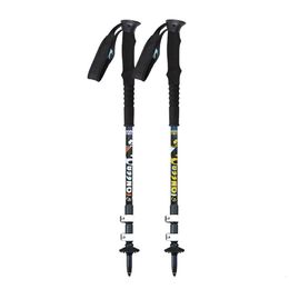 Trekking Poles Outdoor Hiking Mountaineering Lightweight 7075 Aluminium Alloy External Lock 3-Section Cane Ski Pole P710 231010