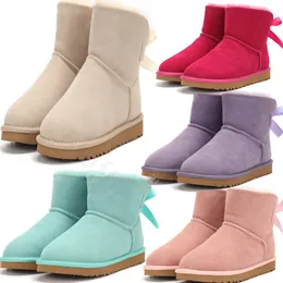 Designer uggss boot Winter Platform Snow Boots Australia Tasman women's boots Men and women leather sheepskin and wool one piece ankle boots Waterproof rain boots