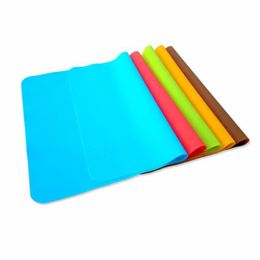 Mats & Pads 40X30Cm Food Grade Sile Mats Baking Liner Oven Mat Heat Insation Pad Bakeware Kid Table Placemat Home Garden Kitchen, Dini Dh0J4