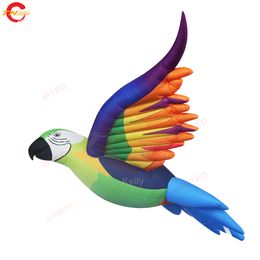 Free Door Shipping Giant Inflatable Parrot Bird Model Hang for Decoration Advertising