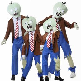 Halloween Theme Funny Zombies Cosplay Costume Family Set Festival Outfit Fancy Playsuit Adult Kid Carnival Party Terrorist Clothing X1010